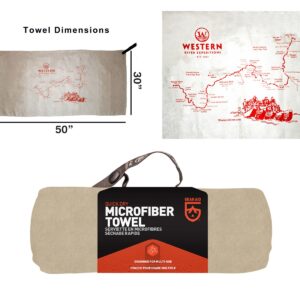 Western River Grand Canyon Map Towel